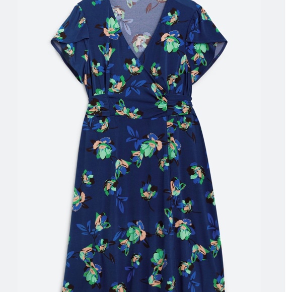 Women’s Rayla Faux Wrap Knit Dress, Size 18W, NWT - Picture 1 of 3
